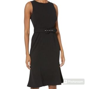 London Times Belted Sheath Dress NWOT